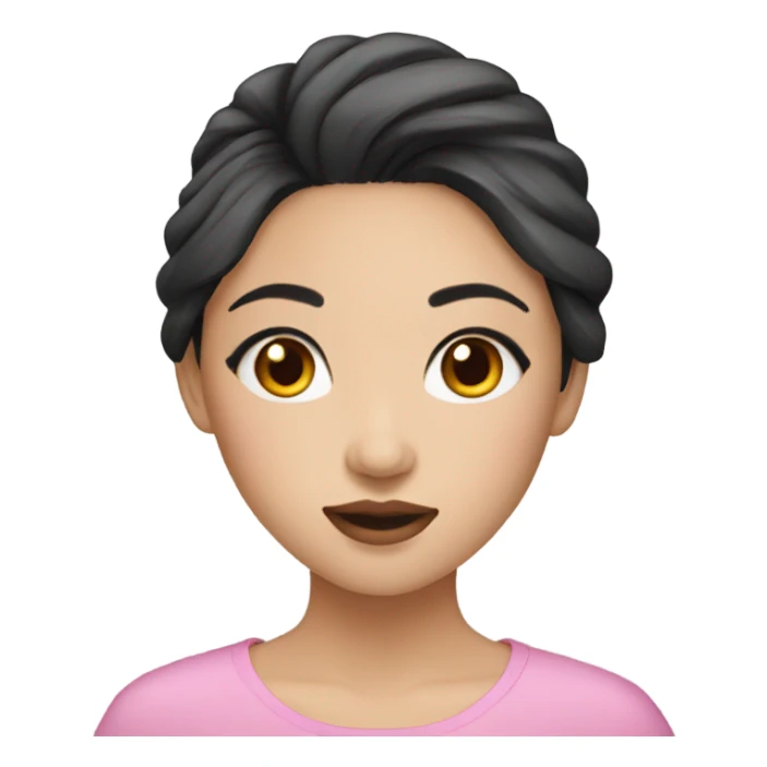 Make up Asian girl sticker