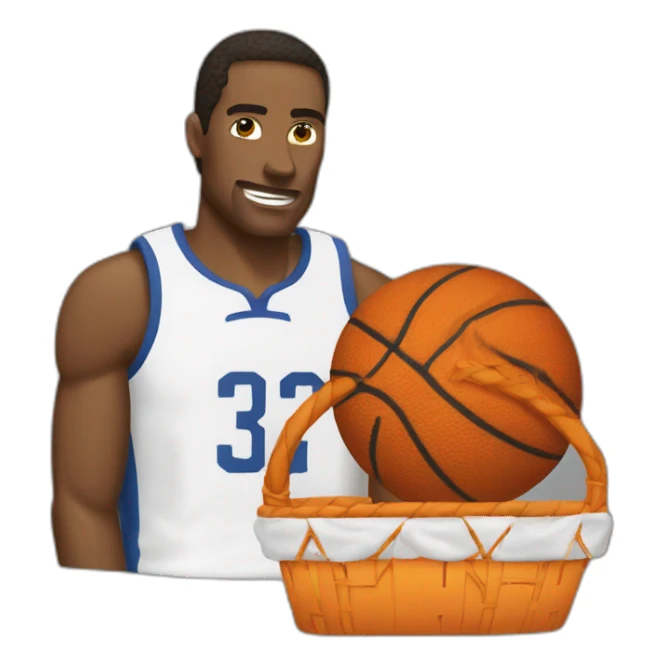 Burns qui joue au basket sticker