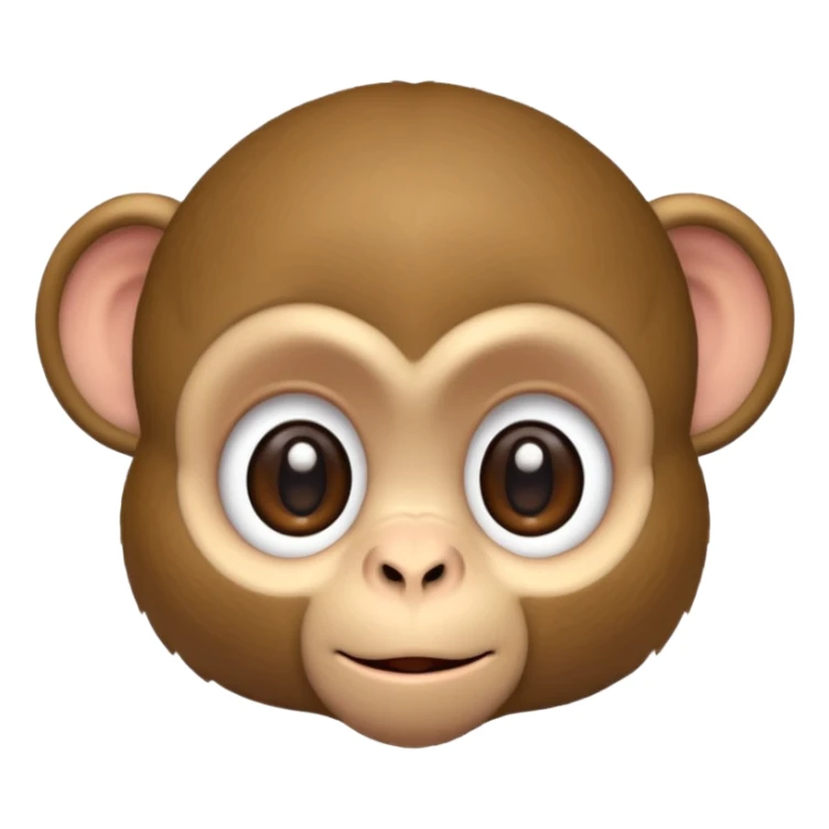 Cute monkey sticker