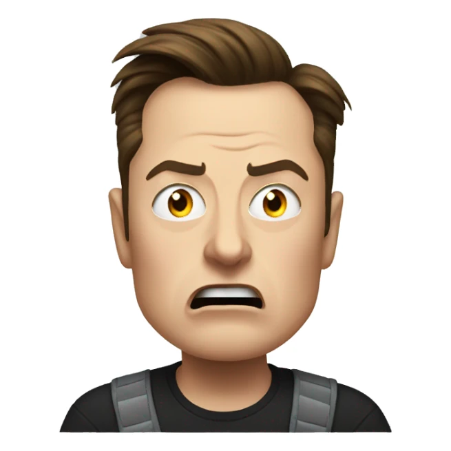 Elon musk Angry sticker