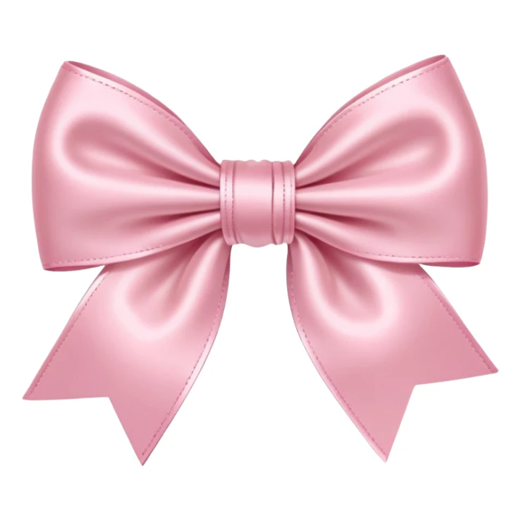 Baby pink bow sticker