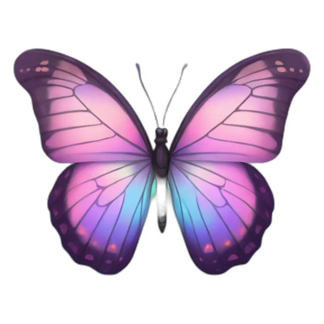Pastel nebula butterfly sticker
