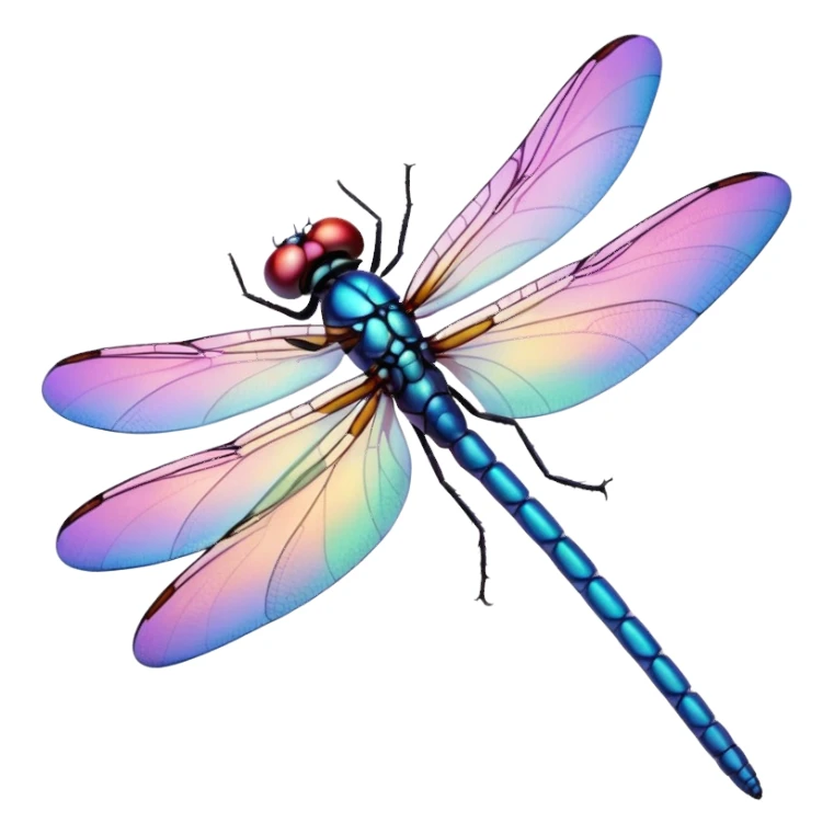 Peaceful Dragonfly color  sticker