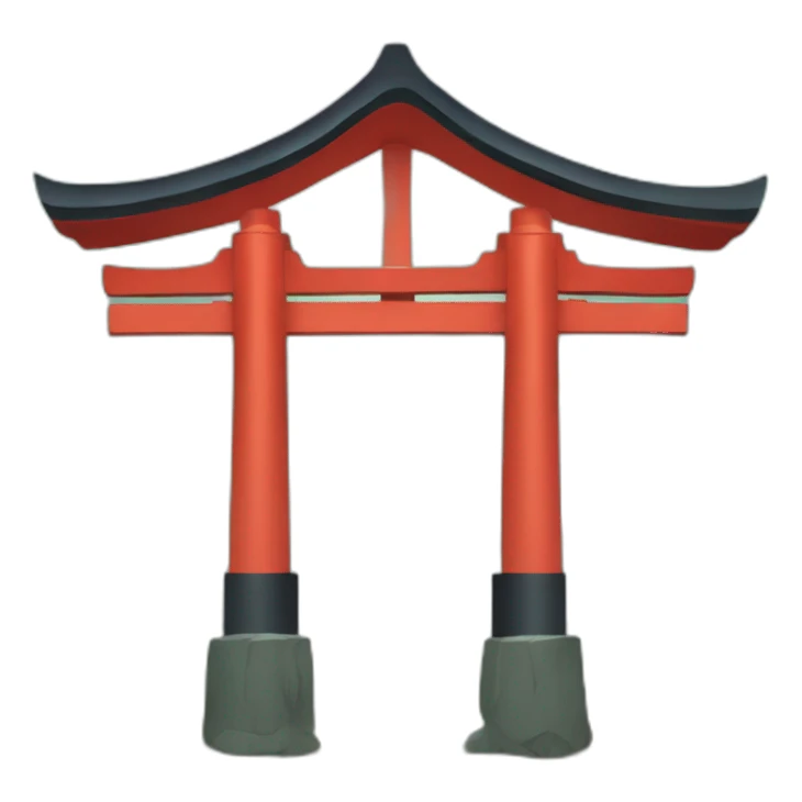 Shinto shrine torii sticker