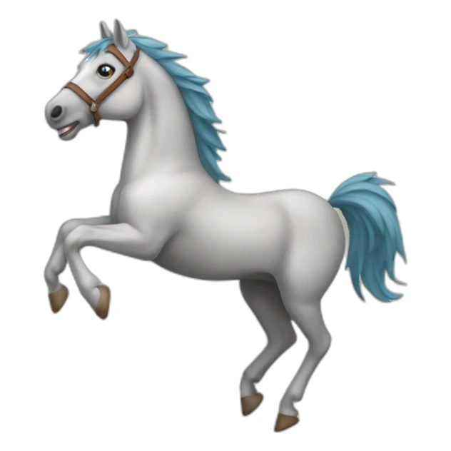 Cheval sur un oiseau sticker