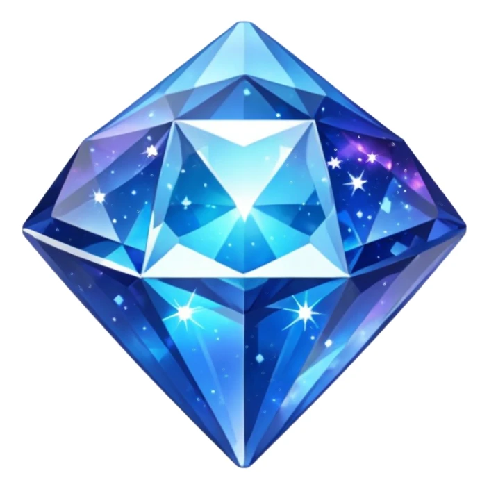 Galaxy within a diamond sticker