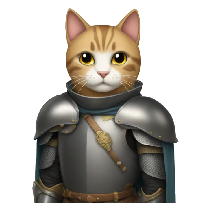 Cat knight sticker