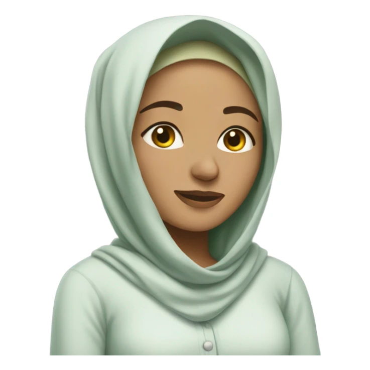 Hijabi with sleep clothes  sticker