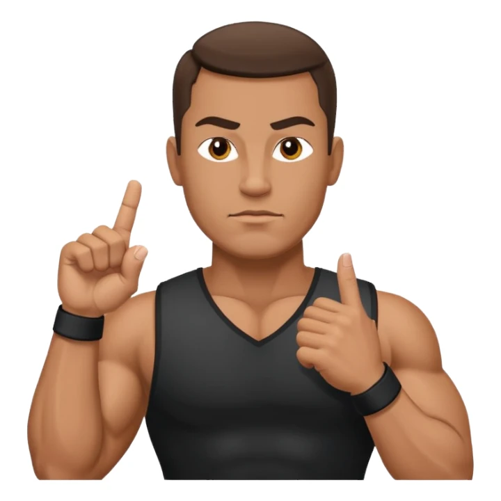 Bodyguard with the middle finger  sticker