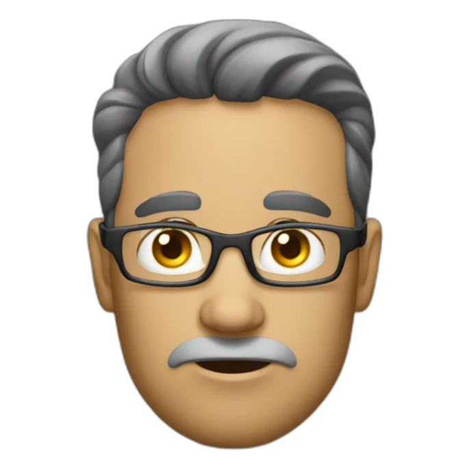 serious worker in the offic sticker