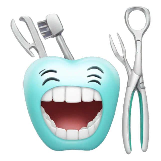 dentist tools sticker