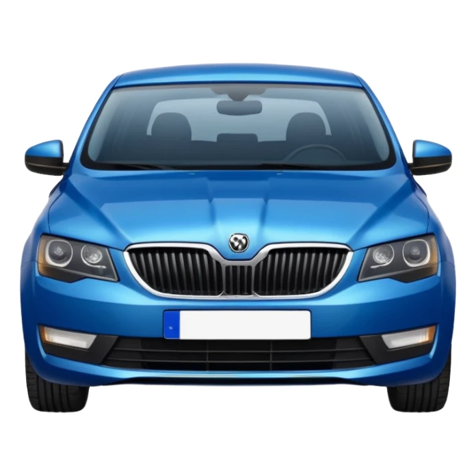 skoda octavia blue sticker
