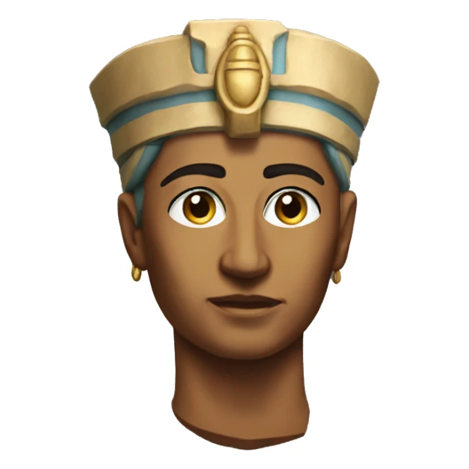 Akhenatens bust emoji sticker