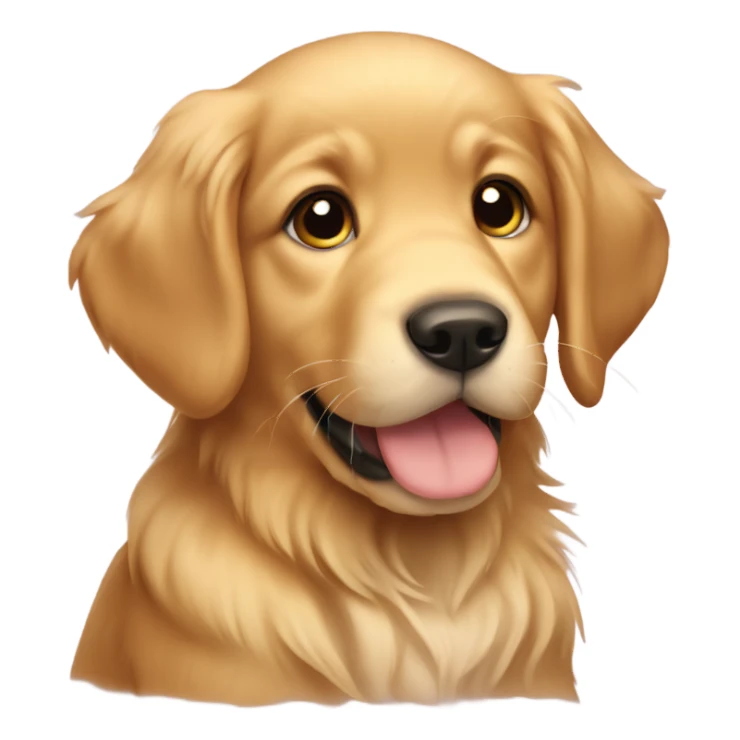 Golden retriever puppy sticker