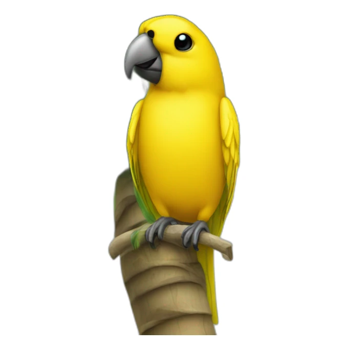Canari on a palm tree sticker