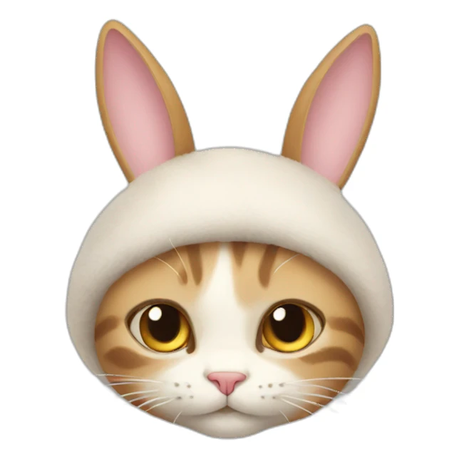 cat+bunny sticker