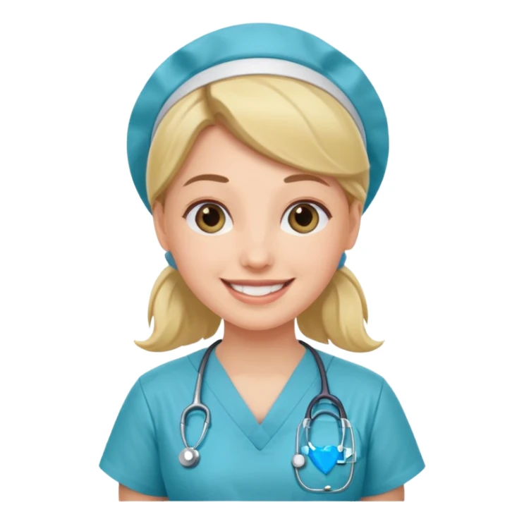 nurse with Scrubs sticker