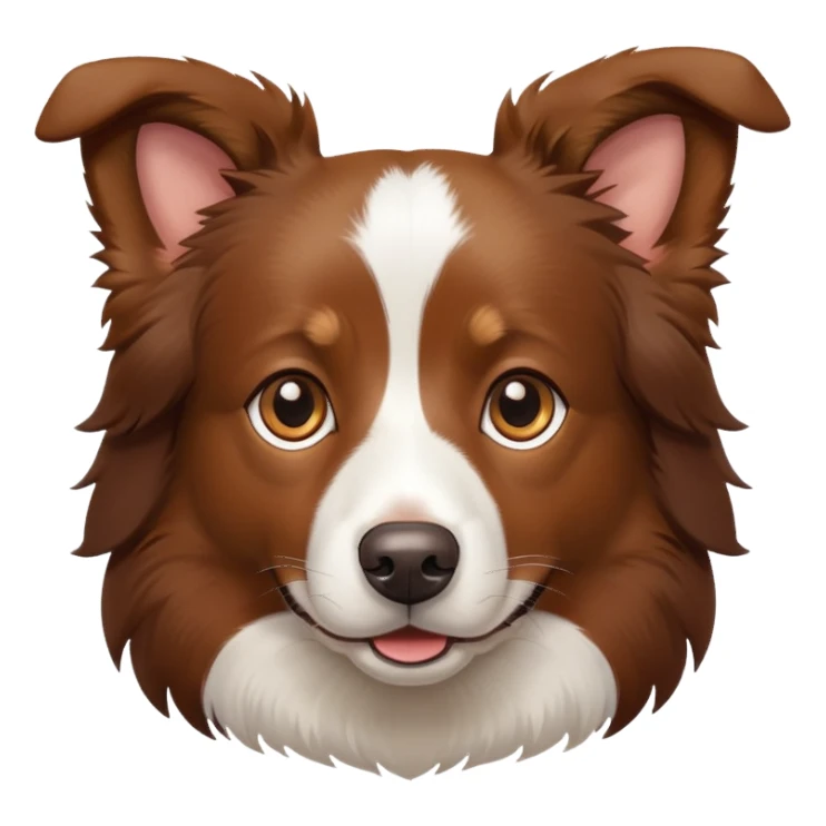 Brown Border Collie sticker