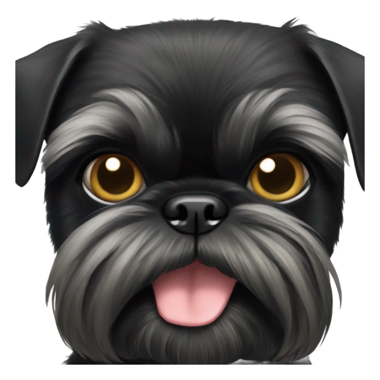 Black Brussels Griffon sticker