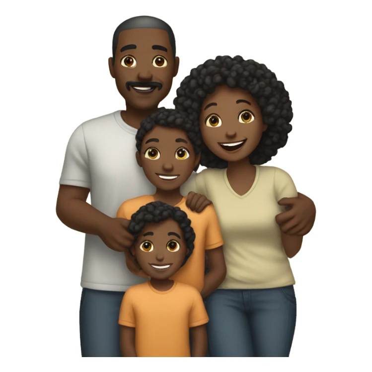 Black family sticker
