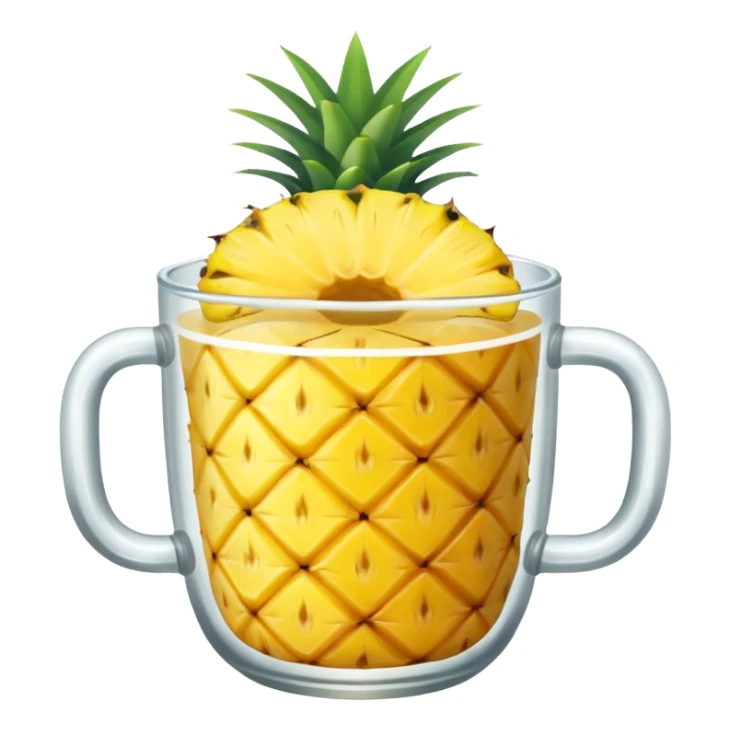 Pineapple in a cup sticker