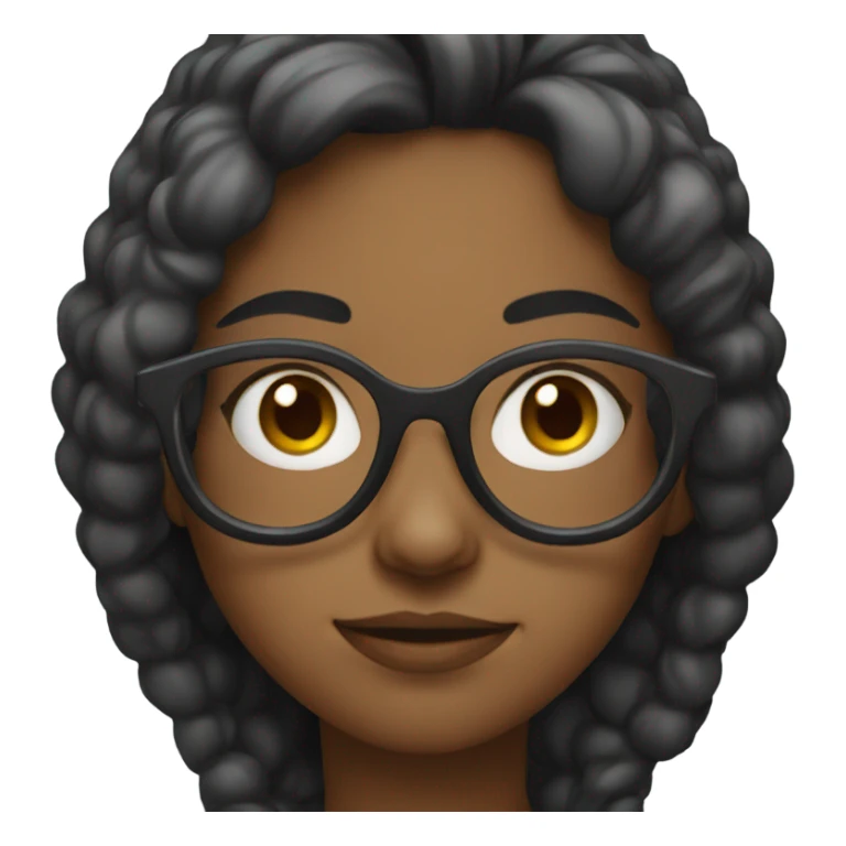 Girl with specs sticker