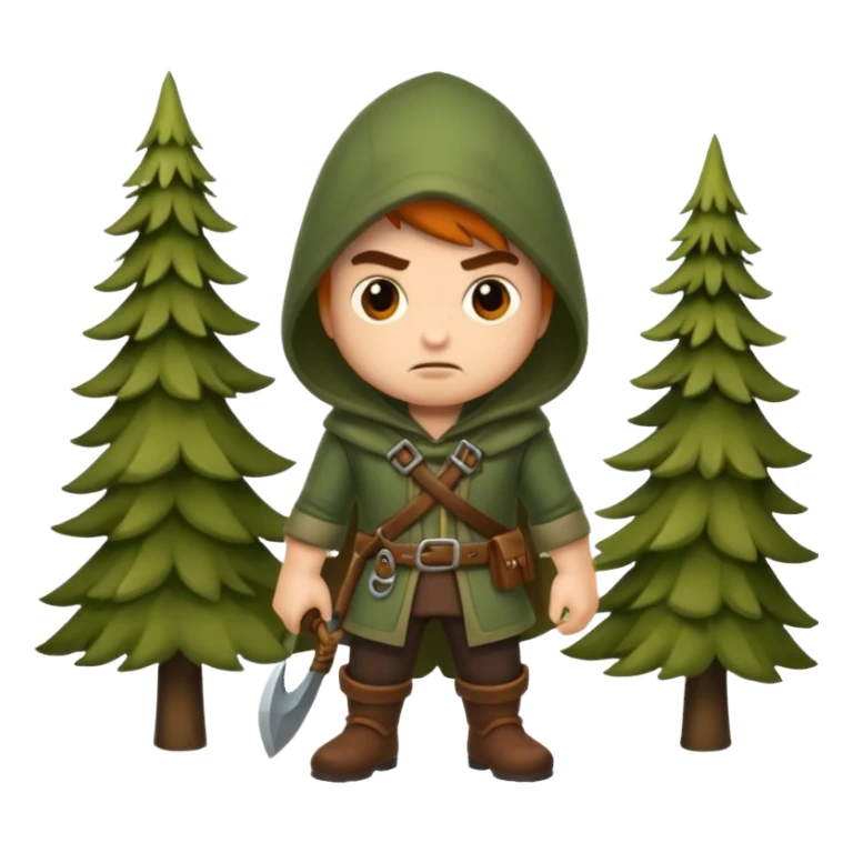 forest rogue character unimpressed stop look sticker