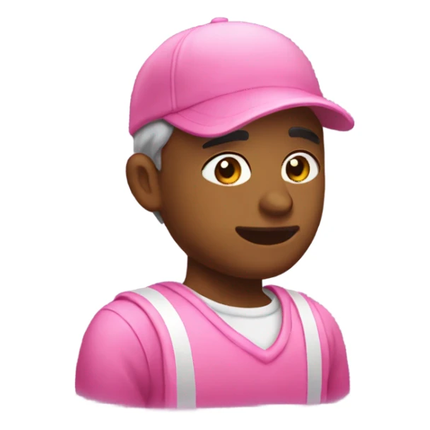 Pink 🆗 emoji sticker