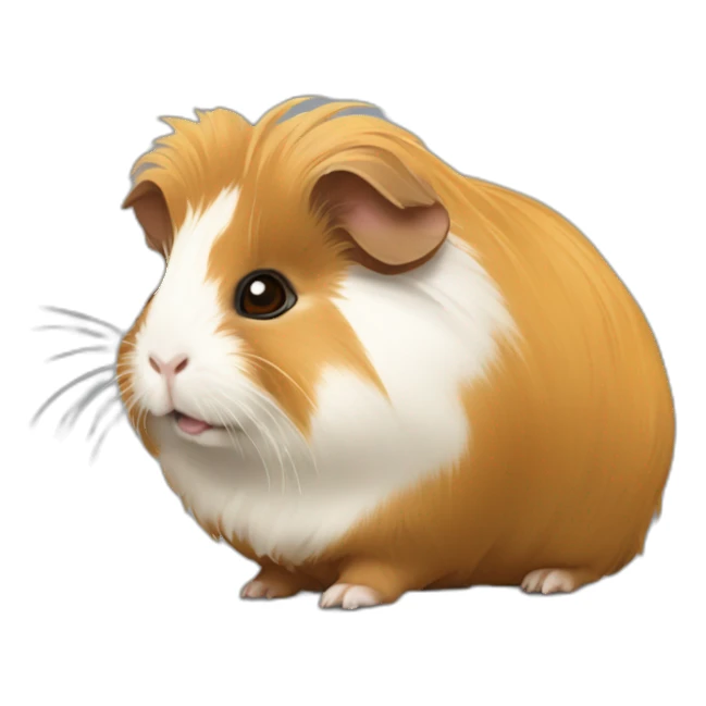 Golden abyssinian guinea pig glock sticker