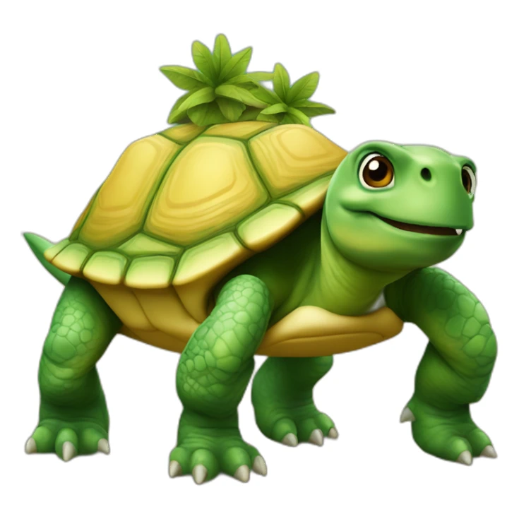 Tortue sur dinosaures sticker