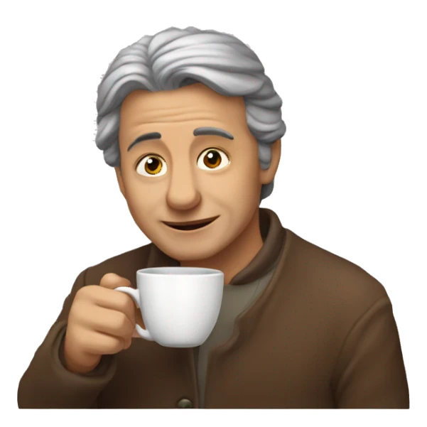 Tatarka drinks tea sticker