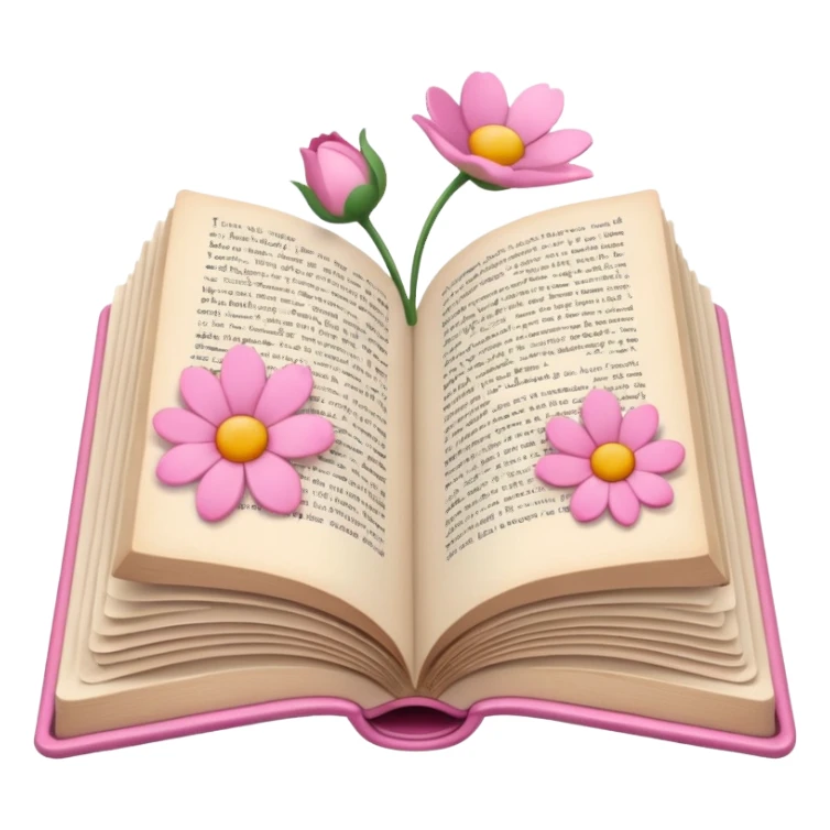 Open book in a girly style sticker