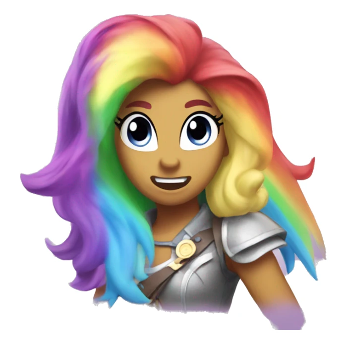 my little pony rainbow rage sticker