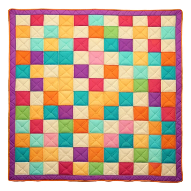 Cozy Indian quilt blanket sticker