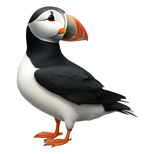 A puffin with a thistle  sticker