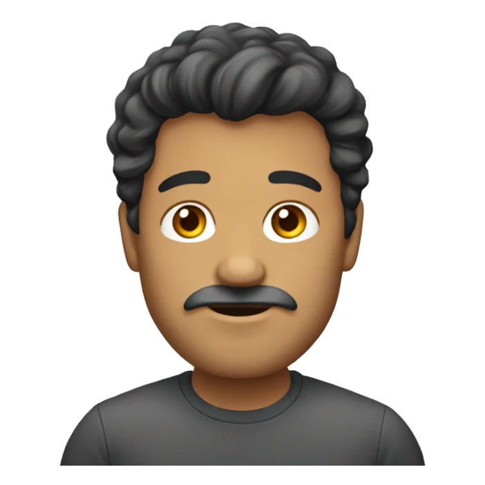 hombre moreno con cabello crespo sticker