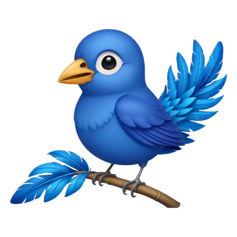 blue bird from brrazil sticker