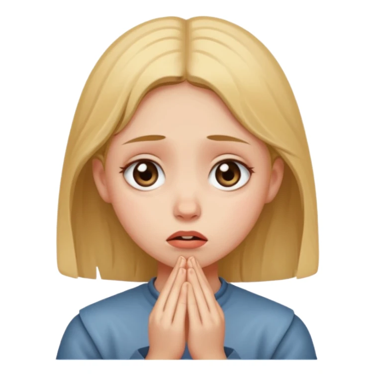 Girl begging sticker