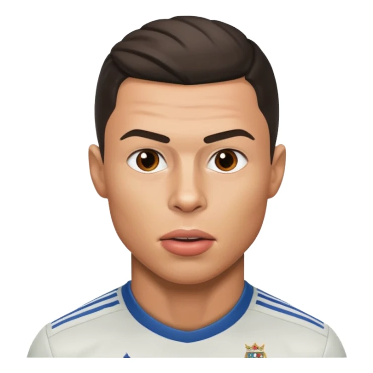 ronaldo qui se mort les lèvres  sticker