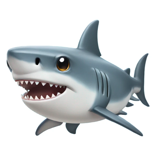 Shark with really long eyelashes  sticker