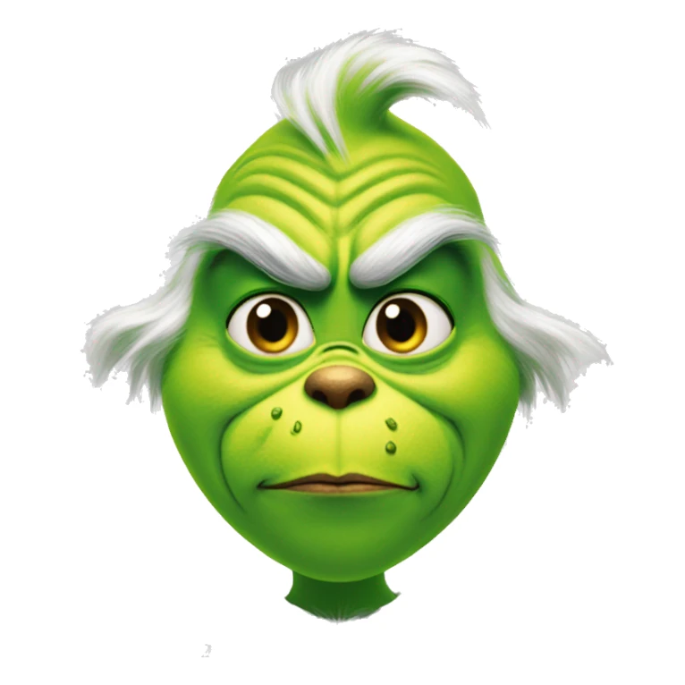 the grinch wearing makeup sticker