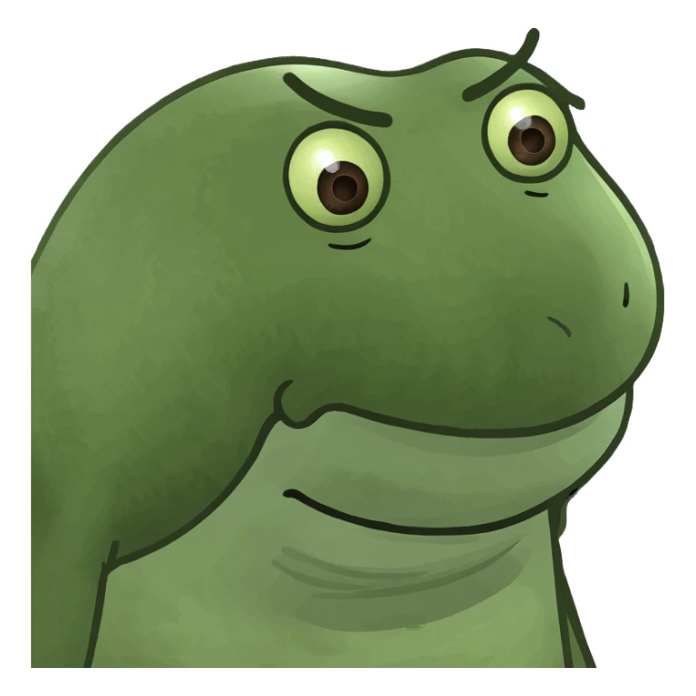 A coffee bean with a face, anthropomorphized to look like a man sticker