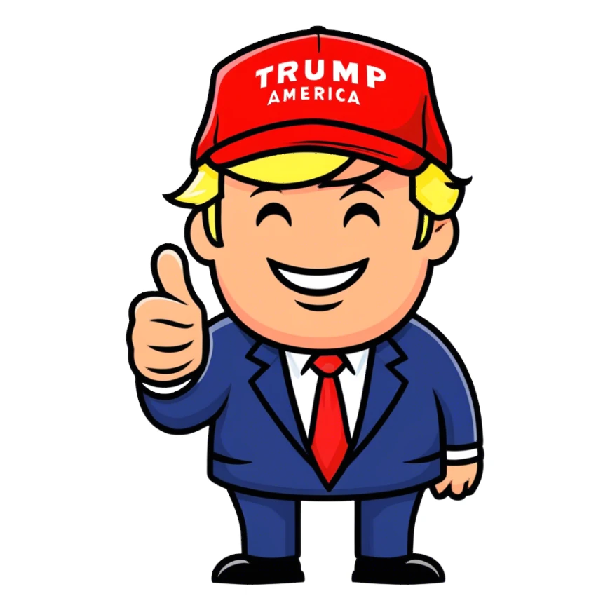 Trump the winner  sticker