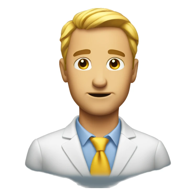 untrustworthy sales guy sticker