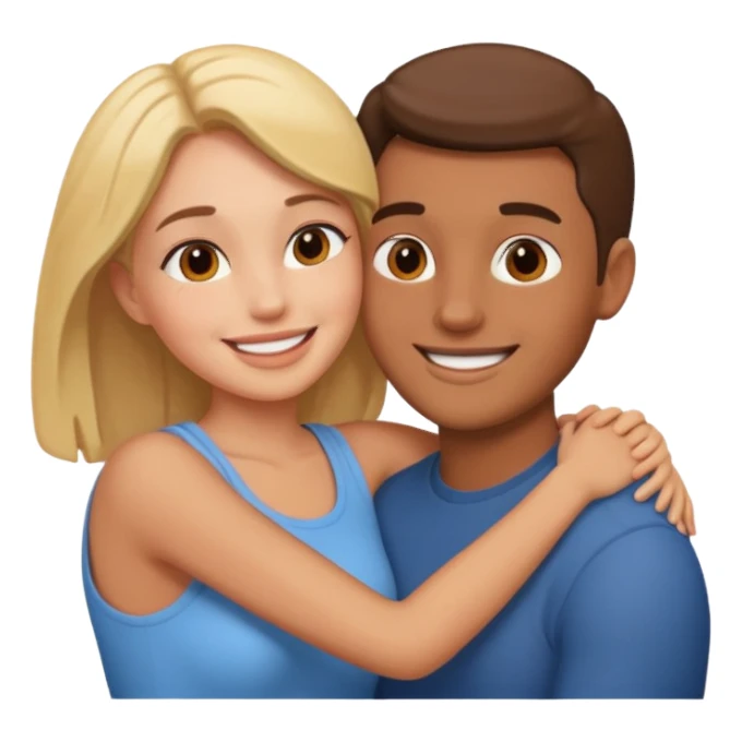 naked couple sticker