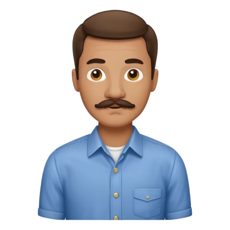 Bir adam ama biyiklari olsun sticker