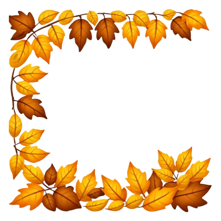Autumn banner for November sticker