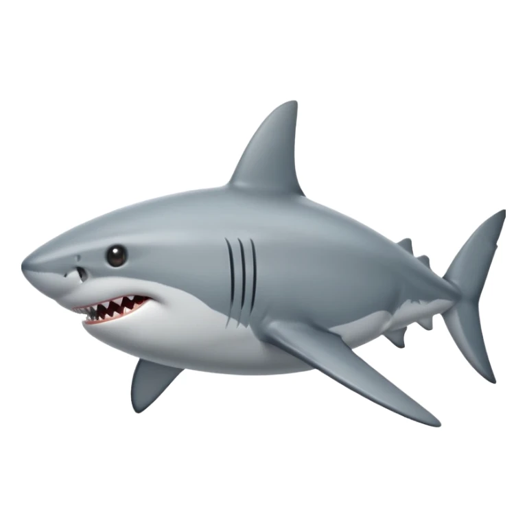 White shark svg sticker