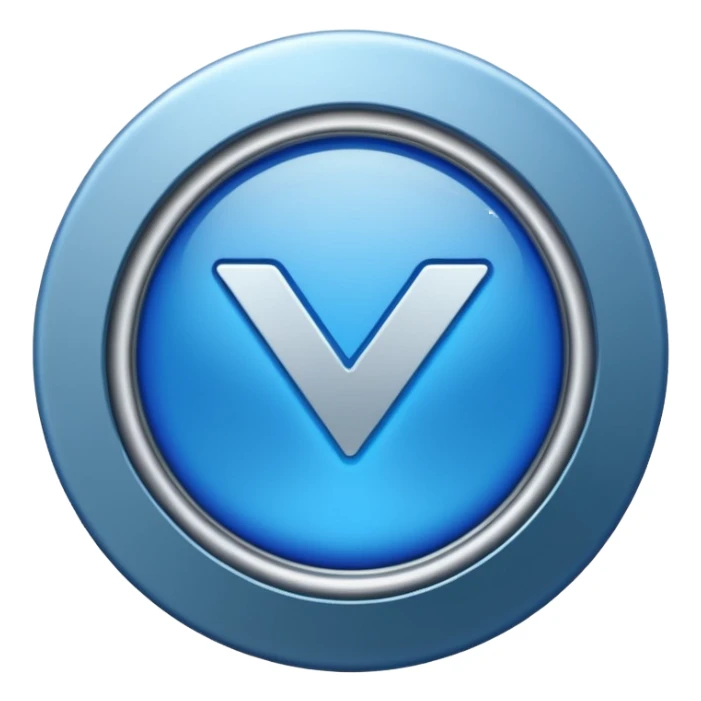 A blue tick verification badge  sticker