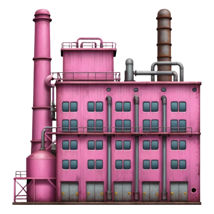 pink factory sticker